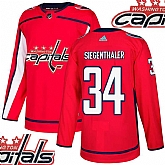 Capitals #34 Siegenthaler Red With Special Glittery Logo Adidas Jersey,baseball caps,new era cap wholesale,wholesale hats